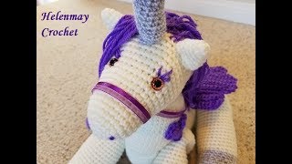 Helenmay Crochet Magical Unicorn Part 2 of 2 DIY Video Tutorial