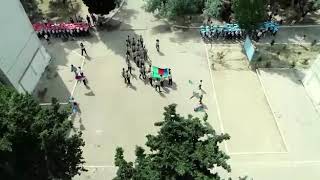 Azerbaycanın 100 illiyinä H Z Tağıyev qesebesinde bele bir vetenperverlik yürüşü,4 cü sinif uşaqlarş