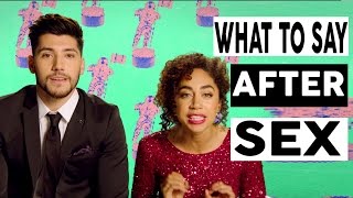 What Do You Say After Sex?