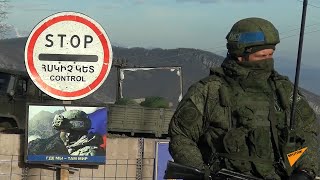 Мониторинг обстановки российскими миротворцами в Нагорном Карабахе