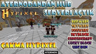 ATERNOSDA HUB SERVERİ (Hypixel) AÇMAK ? [ÇAKMA HYPİXEL] | Aternosdan Bedwars Açmak ?