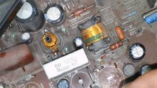 телевизор philips 28pt450(шасси GR 2.2) не включается.( конденсаторы)+ белый растр