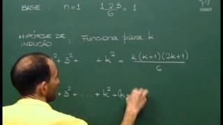 Indução Matemática - Aula 2 - Soma de quadrados perfeitos