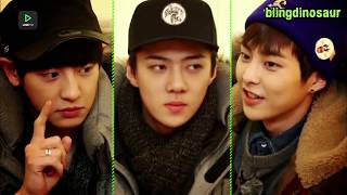 [ENG SUB] EXO PLAY PEPERO GAMES AND FINGER FOLD GAMES [BLINGDINASOUR]