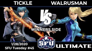 SFU Tuesday #45: Tickle (Byleth) vs Walrusman (Zero Suit Samus) - Winners Round 3