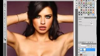 +18 Adriana Lima Celebrity Photoshop CS5