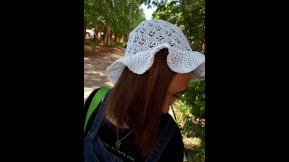 Как связать панамку на вязальной машине? Бесплатный мк.