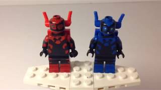 Custom Lego Minifigure Showcase: Blue Beetle and Scarlet Scarab