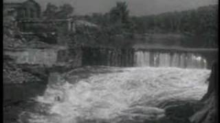 Magnesium Plant Fire During 1955 Quinebaug River Flood in Putnam Connecticut