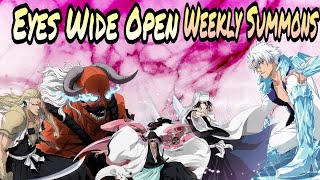 Weekly Summons #1 10/05/2017 - 5000 Orbs for Sajin/Toshiro/Shunsui/Byakuya Eyes Wide Open