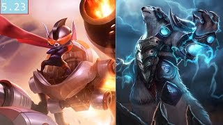 rumble top vs volibear full game - 5.23 -