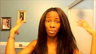 Blow Drying Straight Crochet Braids