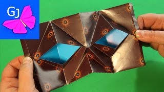 Оригами МОРГАЮЩИЕ ГЛАЗА из бумаги