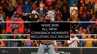 WWE 2K19 All New Comeback Moments Including DLC Packs Reversal Animations