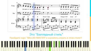 "Господь соединил" - НОТЫ фортепианного аккомпанемента для христианской песни + три голоса.