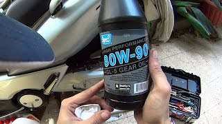 Gear Oil Change - Yamaha Tmax