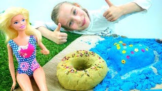 Конкурс замков из песка - Игры для девочек в куклы
