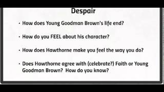 Hawthorne Young Goodman Brown Camtasia Lecture