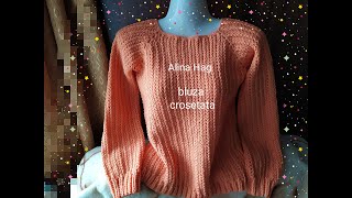 bluzita Ochiuri colorate / easy blouse/ джемпер крючком