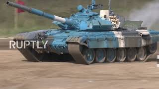 Russia: Kazakh, Tajik teams triumph on third day of tank biathlon comp