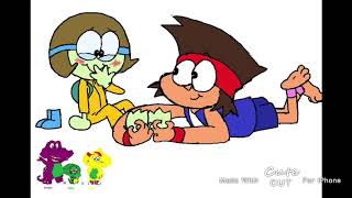 Ok Ko let’s be heroes K.O. Is tickling dendy’s feet