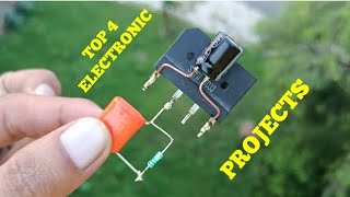 TOP 4 ELECTRONIC PROJECTS WITH IC UA741, LM317, TRANSISTOR BC547, D13007 & BRIDGE RICTFIER
