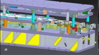 1 Progresssive strip layout die design motion PDW