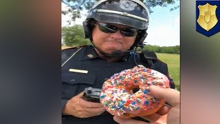 Latest police videos | LAWMAN CAM #3 | Cop donut bribe prank - TomoNews