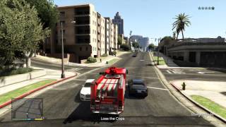 Grand Theft Auto 5 GTA5 Fire Truck-Mission Gold Achievement Walkthrough