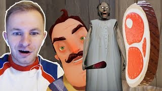 МЯСКО ГРЕНИ В ПРИВЕТ СОСЕД | Hello Neighbor mod Hello Granny
