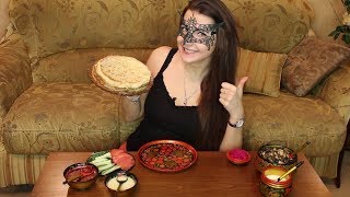 ASMR по-русски Блины с разными начинками/ASMR in russian Mukbang Pancakes with stuffing