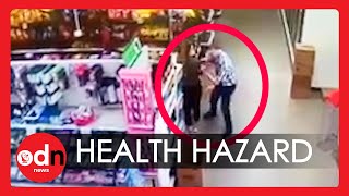 Shocking! Man Wipes Nose On Employee in Michigan Store
