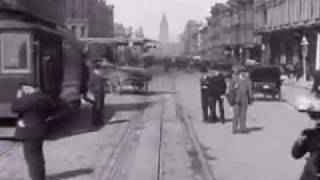 RARE San Francisco Trolley Dash Cam Footage - 1909 (Cool 1st Person Perspective)
