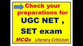 Some  most Important expected  MCQs on Literary  criticism