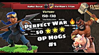 PERFECT WAR | HaNoi Royal Vs Vietnam's Titan | OP TH13 War Attacks | Clash of Clans