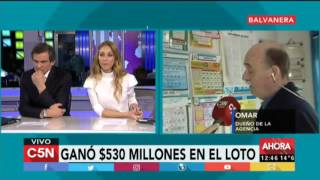 Un hombre ganó $530 millones en el loto en Balvanera