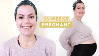 35 WEEKS PREGNANT | It's Getting REAL Around Here! | Heart Burn, Pubic Symphysis Pain and More!