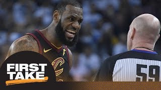 First Take reacts to LeBron James' airing frustrations over blown calls | First Take | ESPN