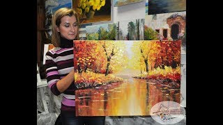 Поэтапное рисование осеннего пейзажа