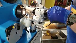 Bohrer schleifen-schärfen-nachschärfen-Bohrerschleifmaschine - Bohrerschärfmaschine. Flachbohrer