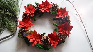 Рождественский венок Мастер-класс / Christmas Wreath Tutorial