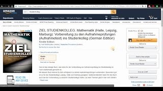 Книга для подготовки к вступительным экзаменам в штудиенколлег "ZIEL STUDIENKOLLEG. Mathematik"