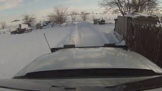 BOSS HXT SNOW PLOW TEST ON THE NEW TRUCK