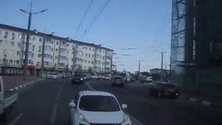 Вид из заднего окна троллейбуса, Новороссийск, ул. Проспект Ленина - Лейтенанта Шмидта