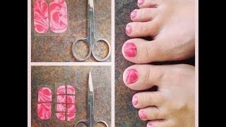 How to Apply Jamberry Nail Wraps to your Toes!!!
