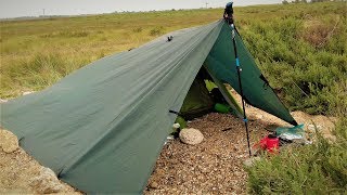 NUDIST BEACH WILD CAMP | LOMO TARP AND VANGO NYX 2 TENT