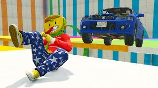 CORRE O TE ATROPELLO! AGACHATE!! - GTA V ONLINE - GTA 5 ONLINE
