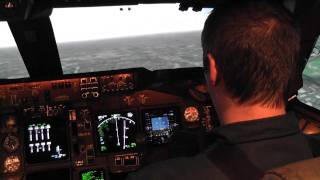 Визуальный заход Boeing 747-400