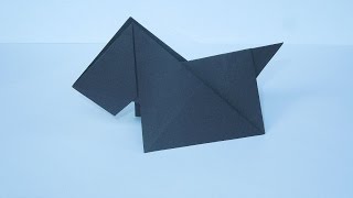 Оригами #собака, как сделать оригами собаку, origami dog