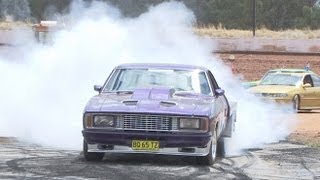 Ford Ute burnout at NSW Pro Burnouts 2013